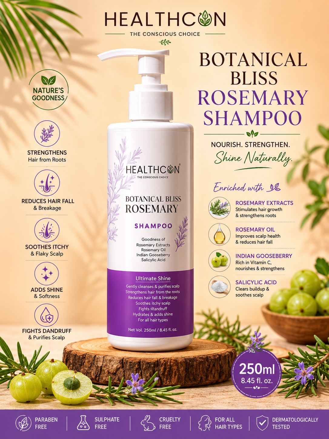 HEAL BOTANI ROSEMERY SHAMPOO