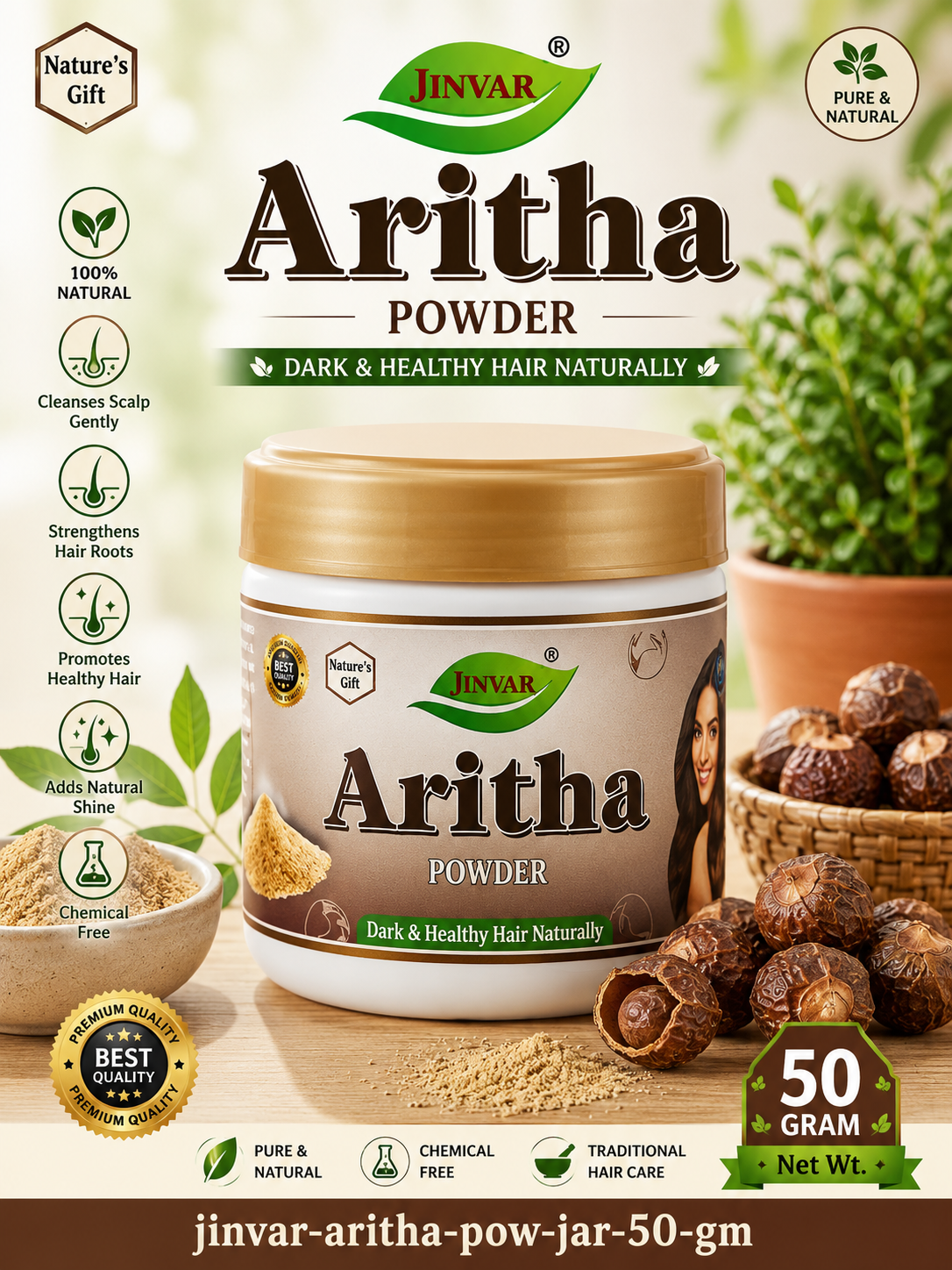 JINVAR ARITHA POW. JAR 50 GM