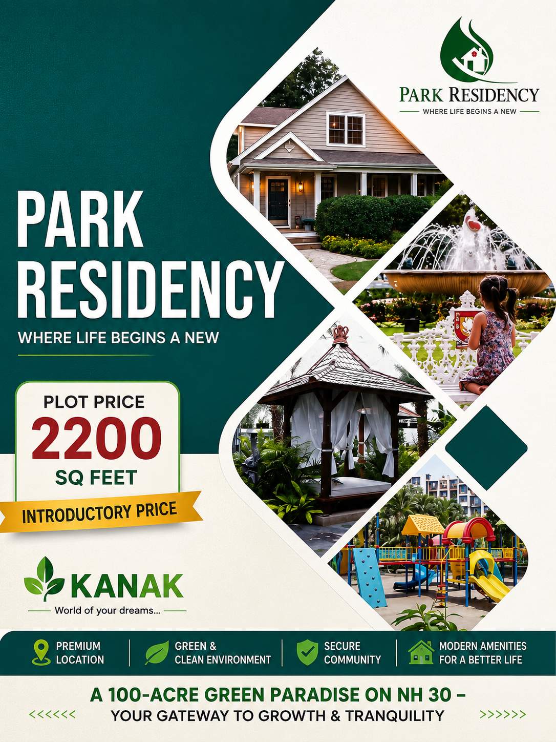 2200 Sq.Ft Premium Residential Plot at Park Residency, Prayagraj-Rewa Highway