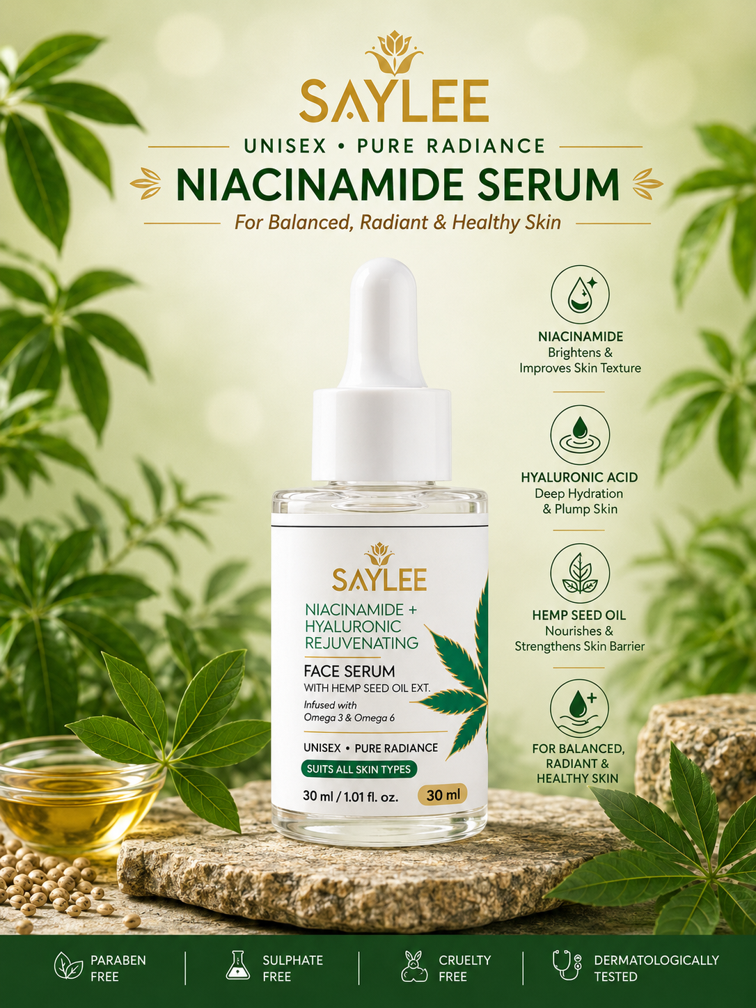 Saylee Unisex Pure Radiance Niacinamide Serum