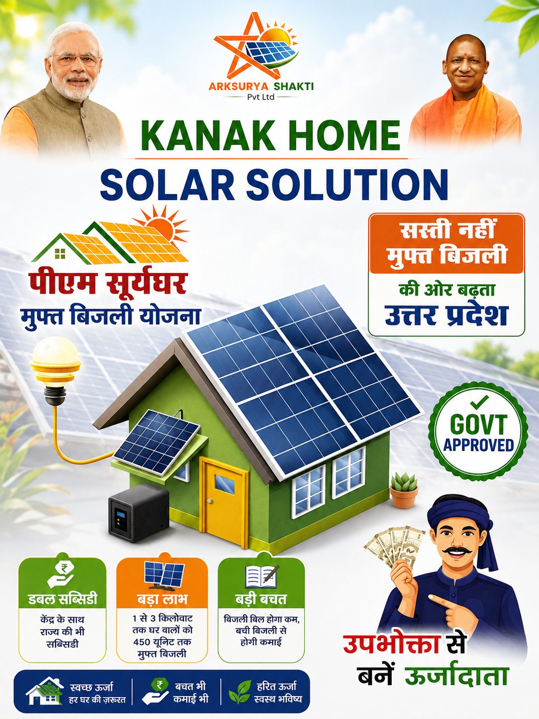 5KVA Solar Rooftop System – PM Surya Ghar Muft Bijli Yojana Approved